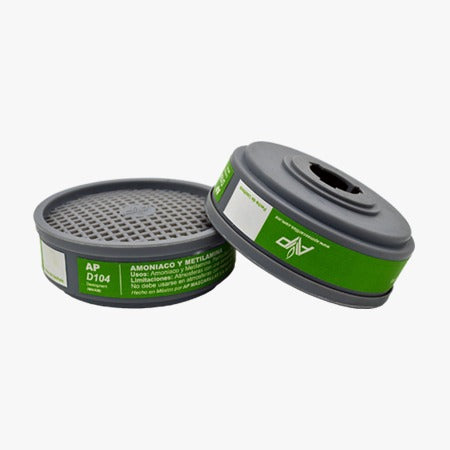 Cartucho AP contra amoníaco y metalamina. Modelo D-104.