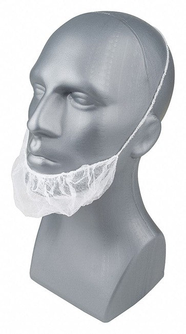 Cubre barba de polipropileno. Color blanco