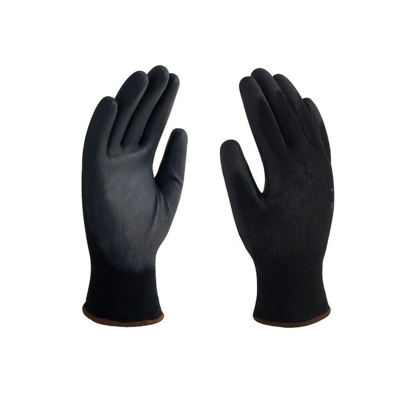 Guante nylon negro con palma de poliuretano