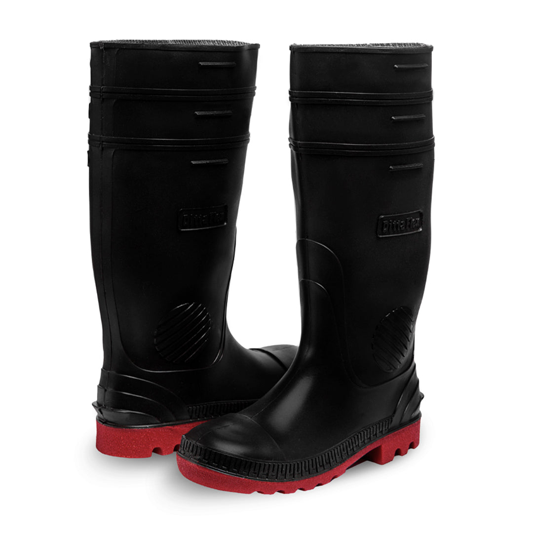 Bota de PVC Ditta tipo jardinera. Modelo 2140. Con suela roja