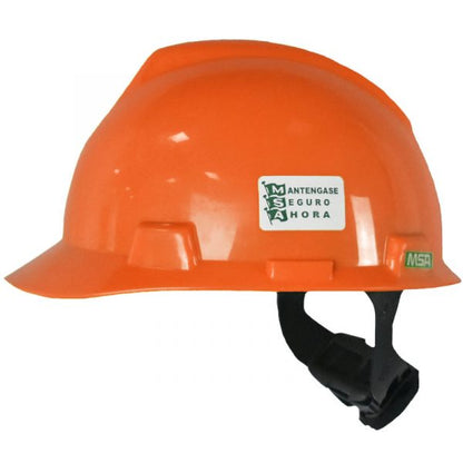 Casco tipo cachucha MSA. Con ajuste de matraca.