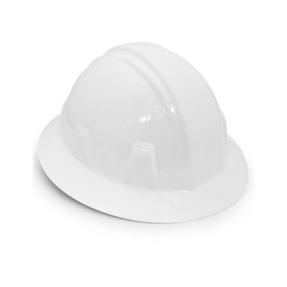 Casco de protección INFRA. Tipo ala ancha con suspensión de ajuste de matraca.