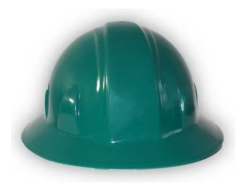 Casco de protección INFRA. Tipo ala ancha con suspensión de ajuste de matraca.